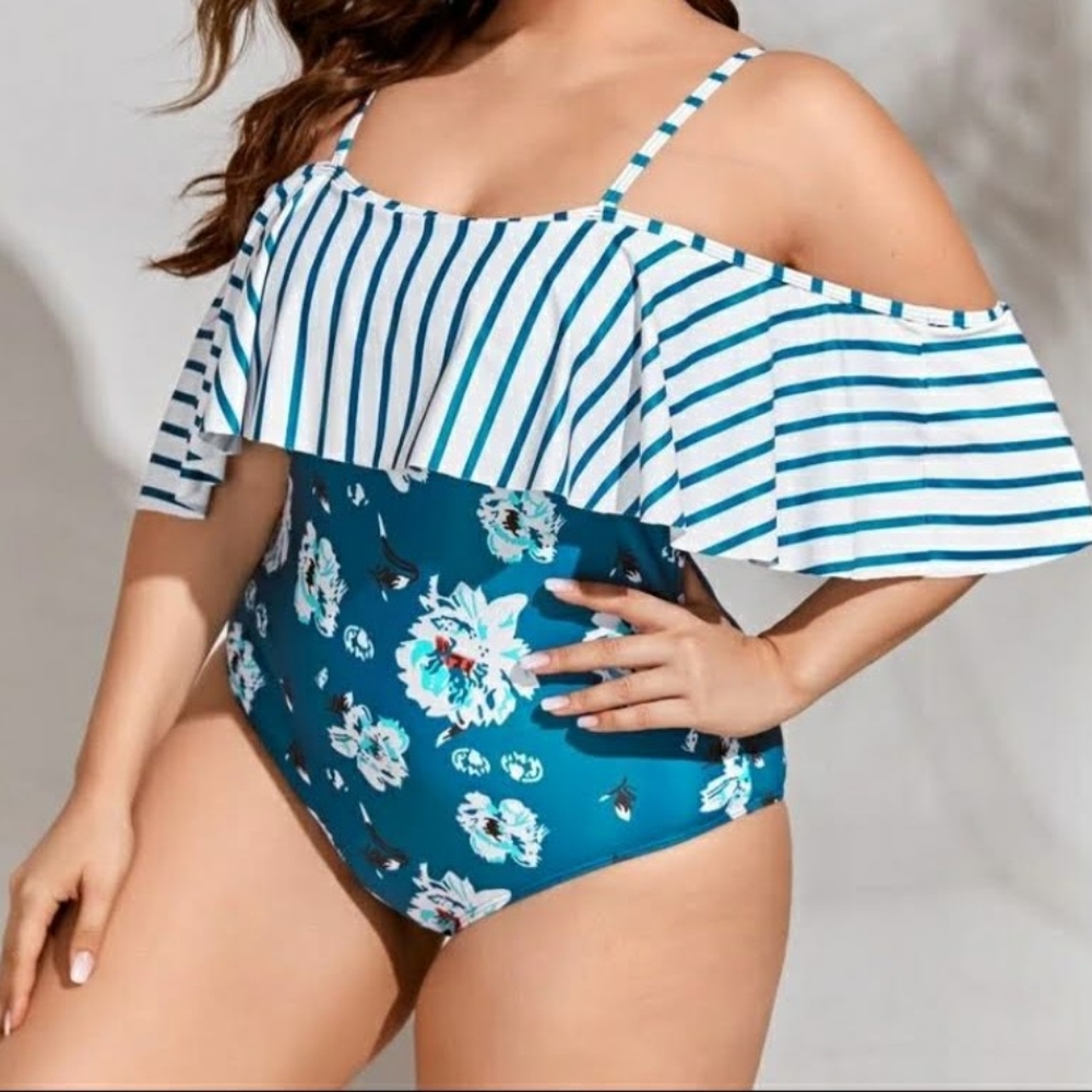 Beautiful Flattering Swim Suit plus